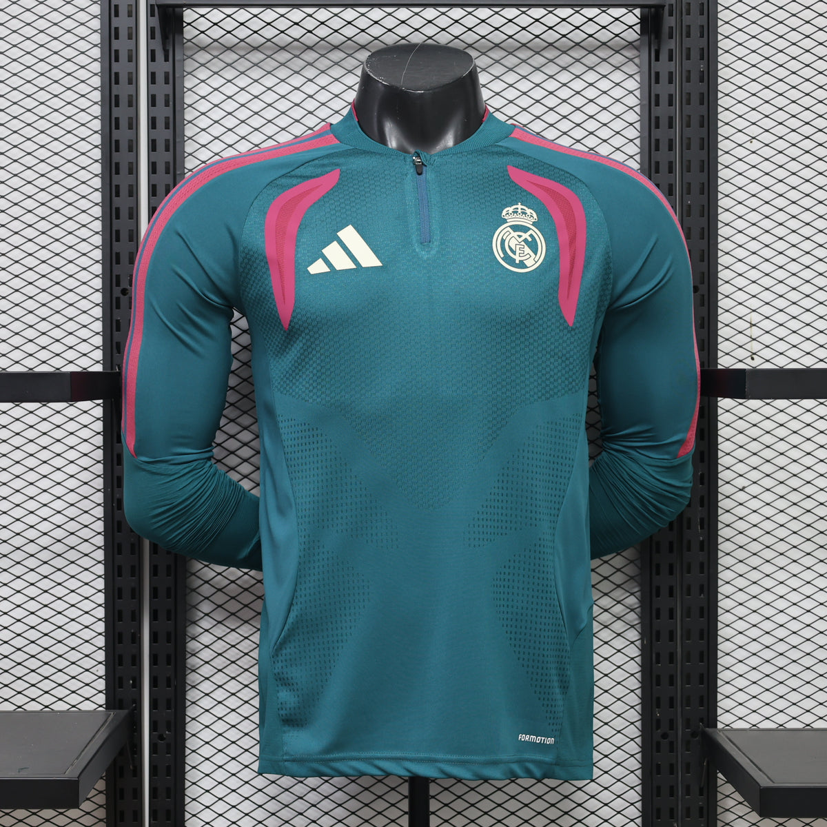 Real Madrid 2026/27 Green ¼  Zip Player Version Training Top