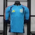 Spain 2026 Blue ¼  Zip Player Version Training Top