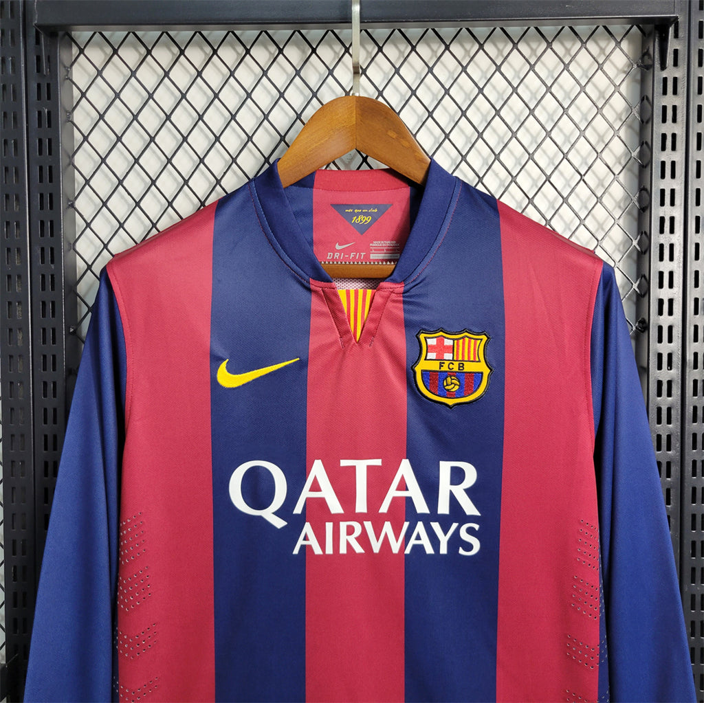Barcelona 2014/15 Home Long Sleeve - Retro