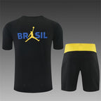 Brazil 2026/27 Black Training Set (Adult + Kids Sizes)