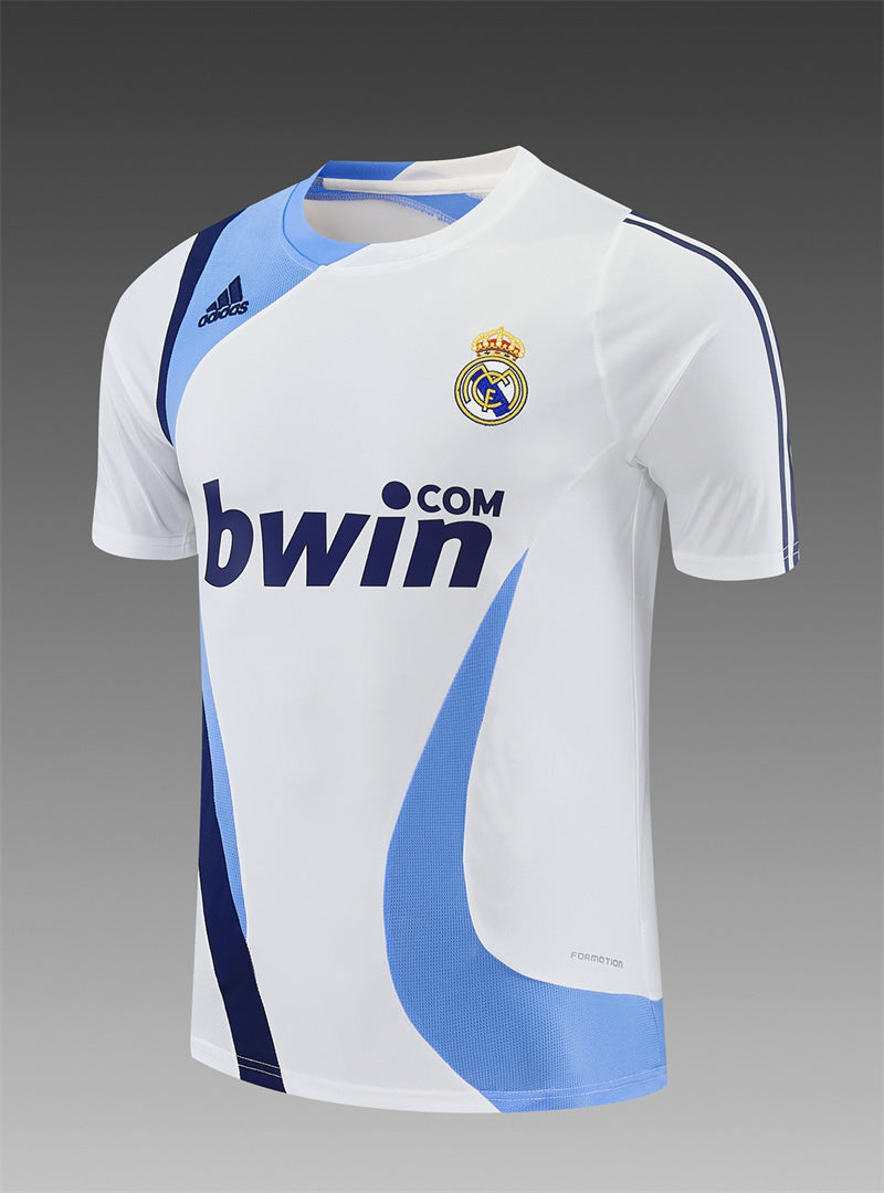 Real Madrid 2007/08 White Retro Training Top