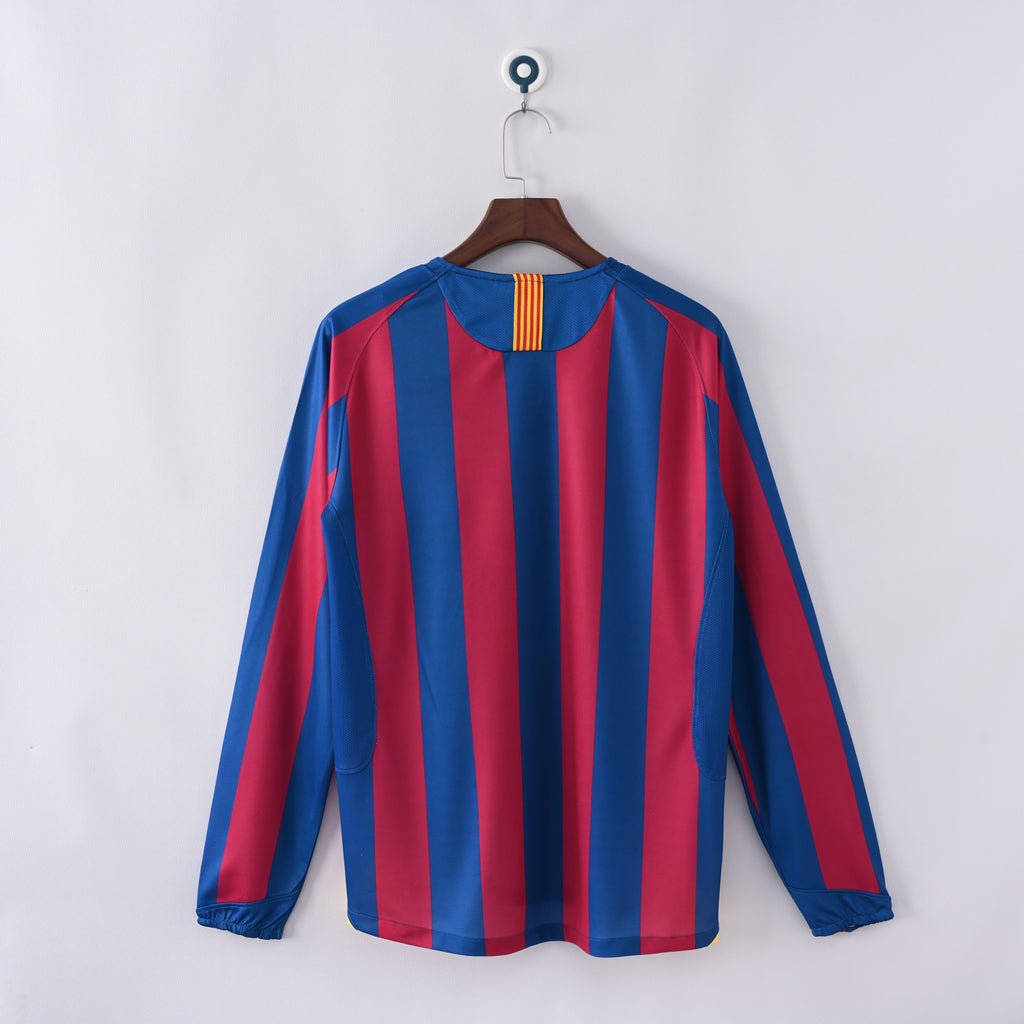 Barcelona 2005/06 Home Long Sleeve - Retro