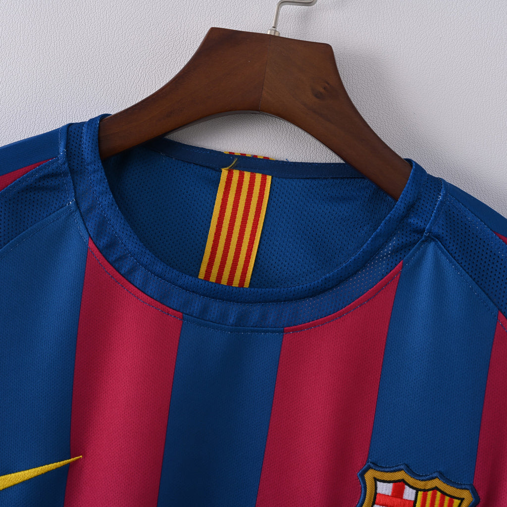 Barcelona 2005/06 Home Long Sleeve - Retro