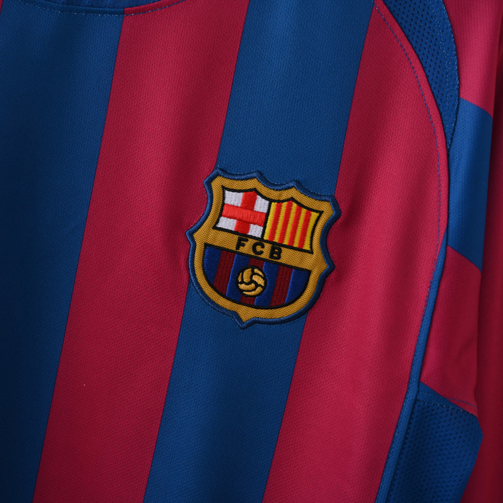 Barcelona 2005/06 Home Long Sleeve - Retro