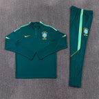 Brazil 2026/27 Green ¼  Zip Training Set | Adult + Kids Sizes
