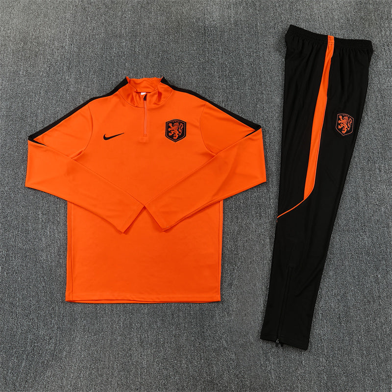 Netherlands 2026/27 Orange ¼  Zip Training Set | Adult + Kids Sizes