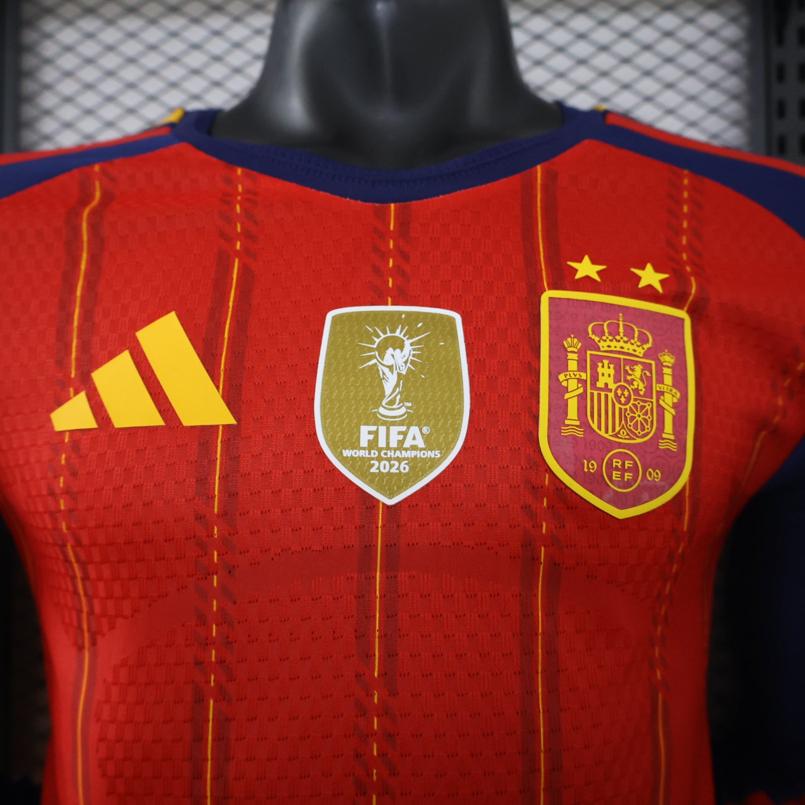 Spain 2026 Home ** 2 Stars + FIFA Champ. Badge Long Sleeve - Player Version