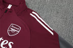 Arsenal 2025/26 Maroon ¼ Zip Training Set | Adult + Kids Sizes