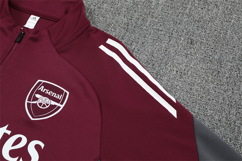 Arsenal 2025/26 Maroon ¼ Zip Training Set | Adult + Kids Sizes