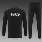 Paris Saint-Germain 2025/26 Black ¼ Zip Training Set | Adult + Kids Sizes