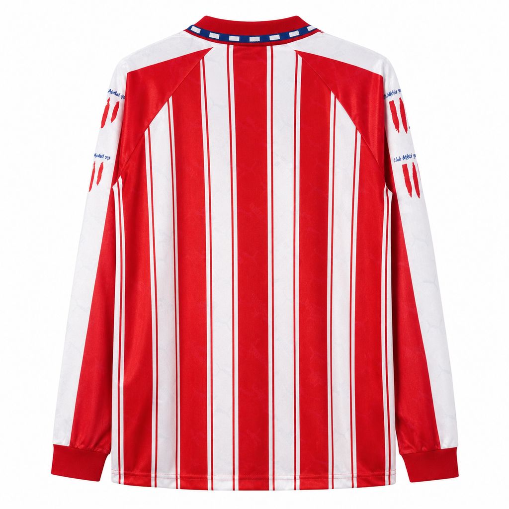 Atletico Madrid 1994/95 Home Long Sleeve - Retro