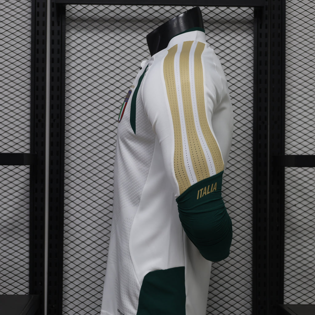 Italy 2026 White ¼  Zip Player Version Training Top
