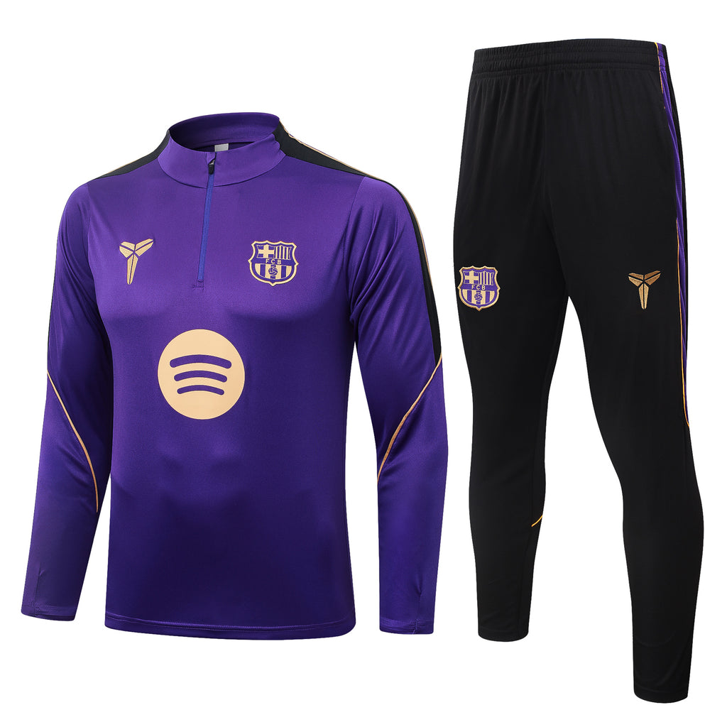 Barcelona 2026/27 Purple Kobe ¼  Zip Training Set | Adult + Kids Sizes