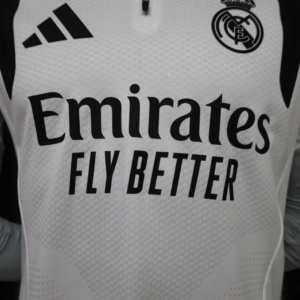 Real Madrid 2026/27 White/Black ¼  Zip Player Version Training Top