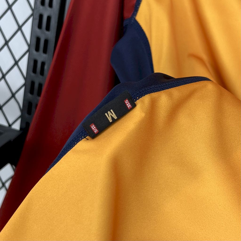 Roma 2001/02 Euro Home Long Sleeve - Retro
