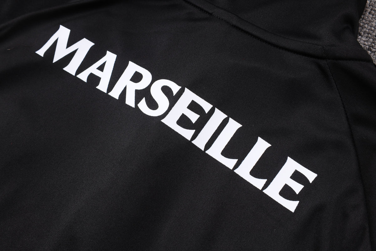 Marseille 2026/27 Black ¼  Zip Training Set | Adult + Kids Sizes