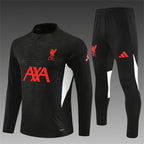Liverpool FC 2025/26 Black ¼  Zip Training Set | Adult + Kids Sizes