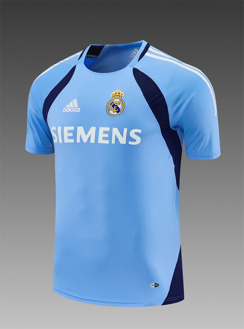 Real Madrid 2005/06 Light Blue Retro Training Top