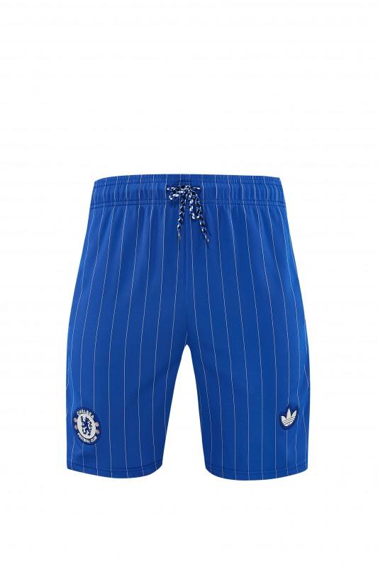 Chelsea 2025/26 White/Blue Casual Shirt + Shorts Set