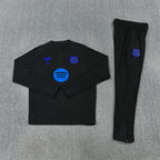 Barcelona 2025/26 Black Kobe ¼ Zip Training Set | Adult + Kids Sizes