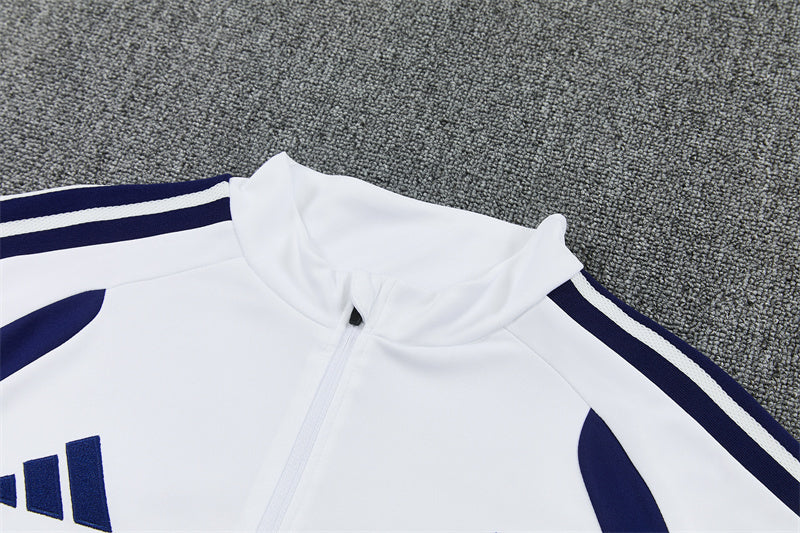 Real Madrid 2026/27 White/Navy ¼  Zip Training Set | Adult + Kids Sizes