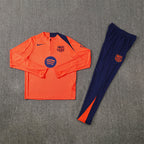 Barcelona 2025/26 Orange T90 ¼ Zip Training Set | Adult + Kids Sizes