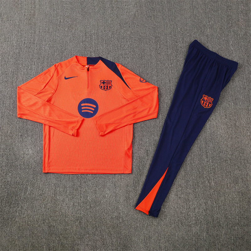 Barcelona 2025/26 Orange T90 ¼ Zip Training Set | Adult + Kids Sizes
