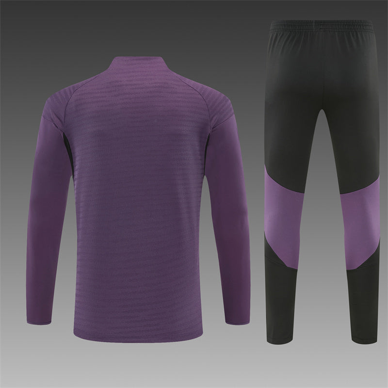 Manchester United 2025/26 Purple ¼  Zip Training Set | Adult + Kids Sizes