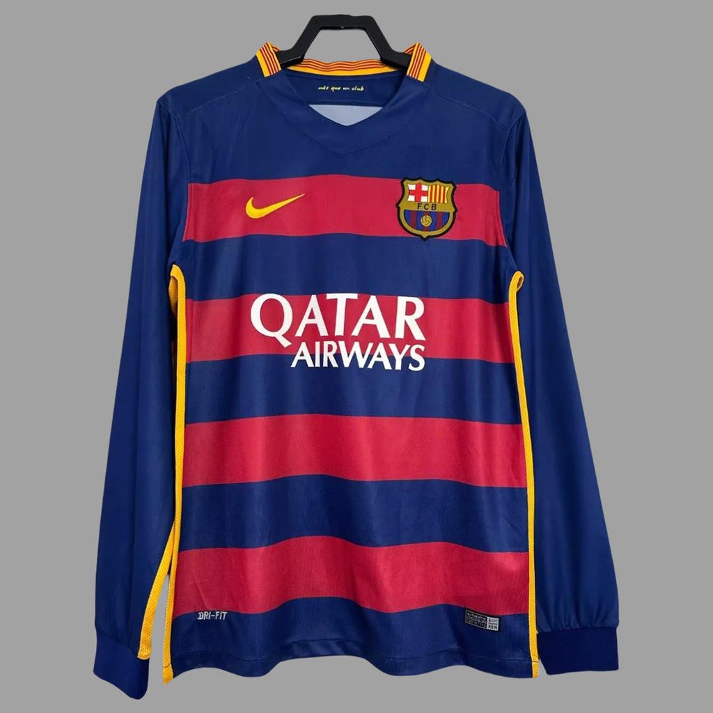 Barcelona 2015/16 Home Long Sleeve - Retro