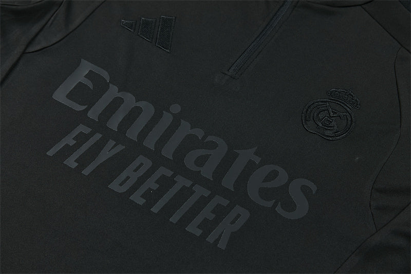 Real Madrid 2026/27 Blackout ¼  Zip Training Set | Adult + Kids Sizes