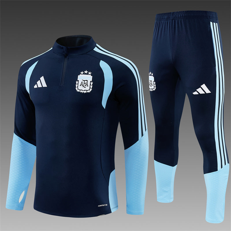 Argentina 2026/27 Navy ¼  Zip Training Set | Adult + Kids Sizes