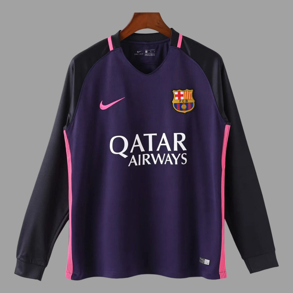 Barcelona 2016/17 Away Long Sleeve - Retro