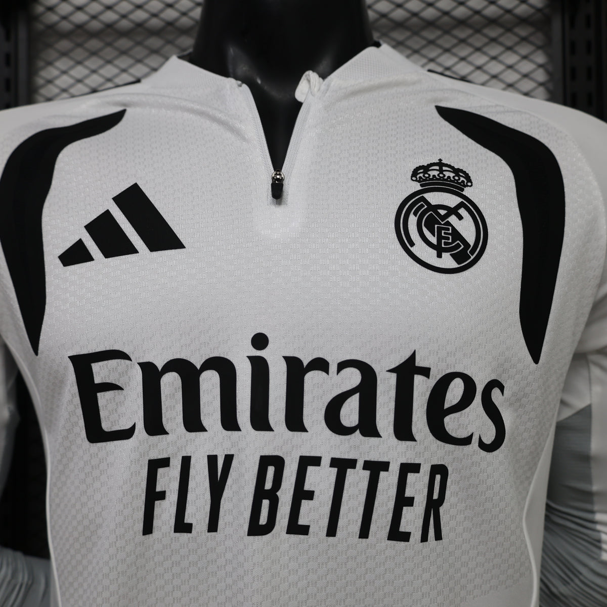 Real Madrid 2026/27 White/Black ¼  Zip Player Version Training Top