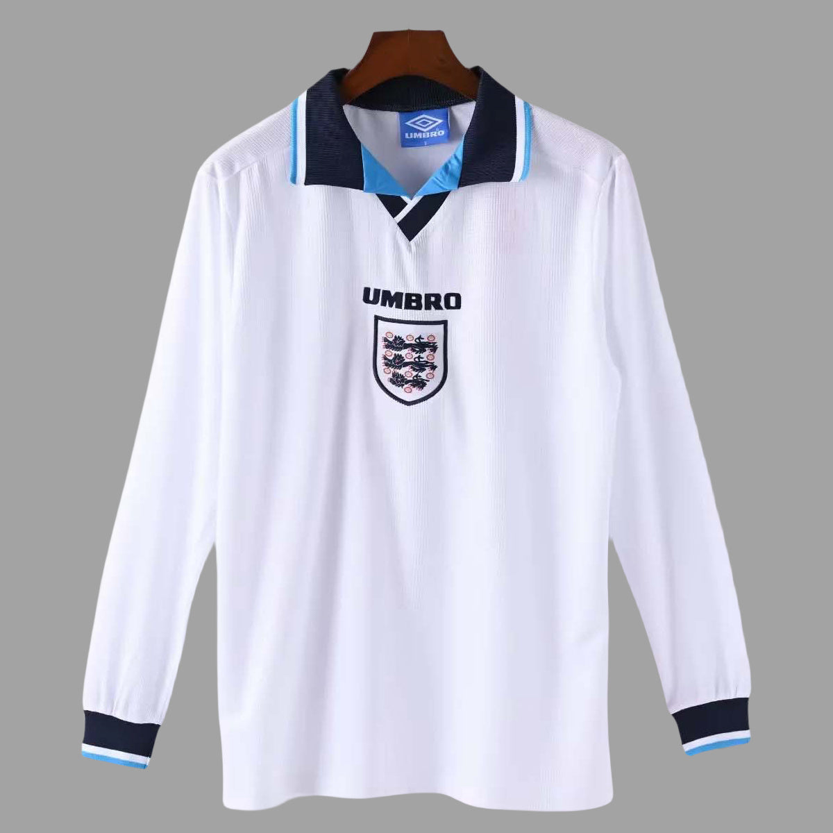 England 1996 Home Long Sleeve - Retro