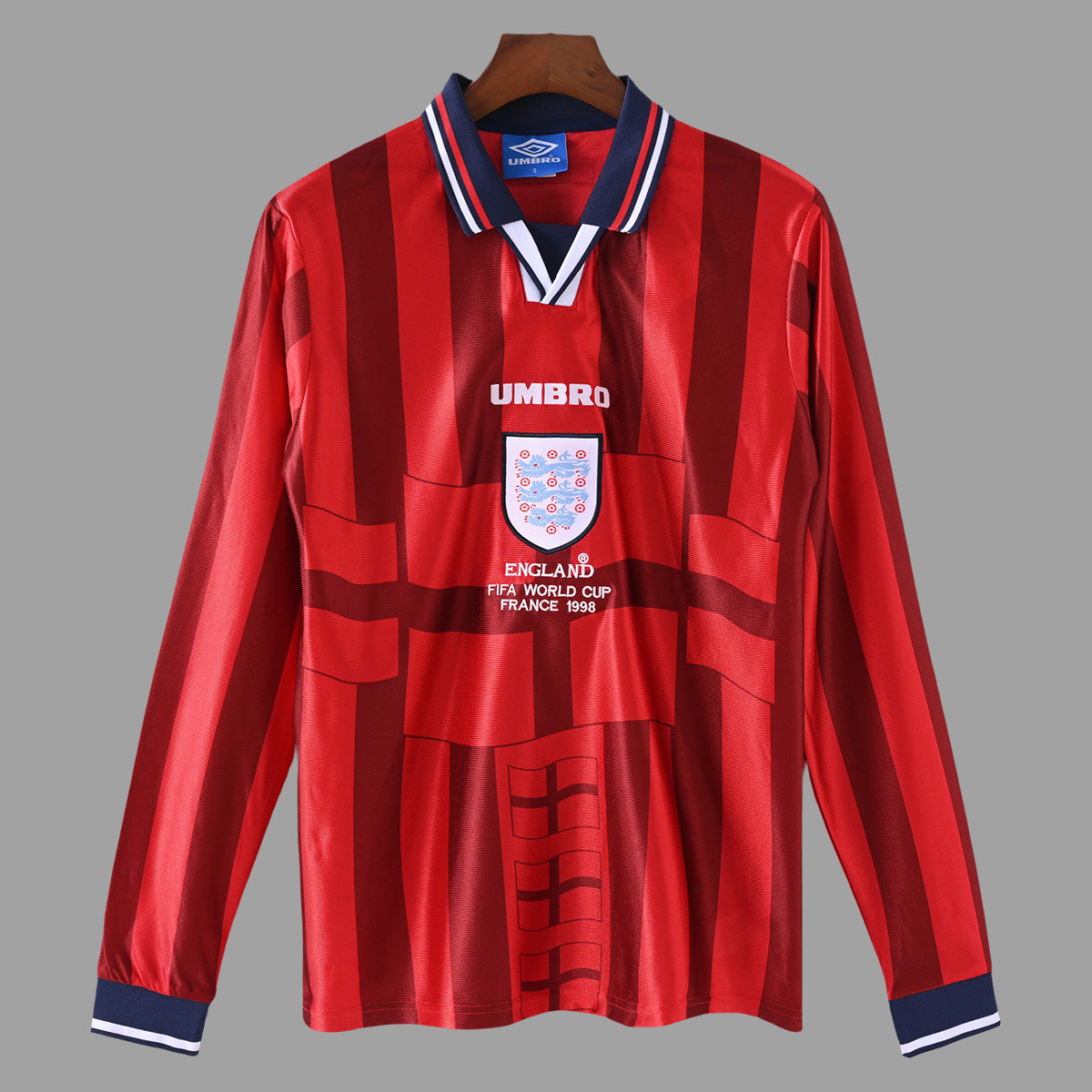 England 1998 Away Long Sleeve - Retro