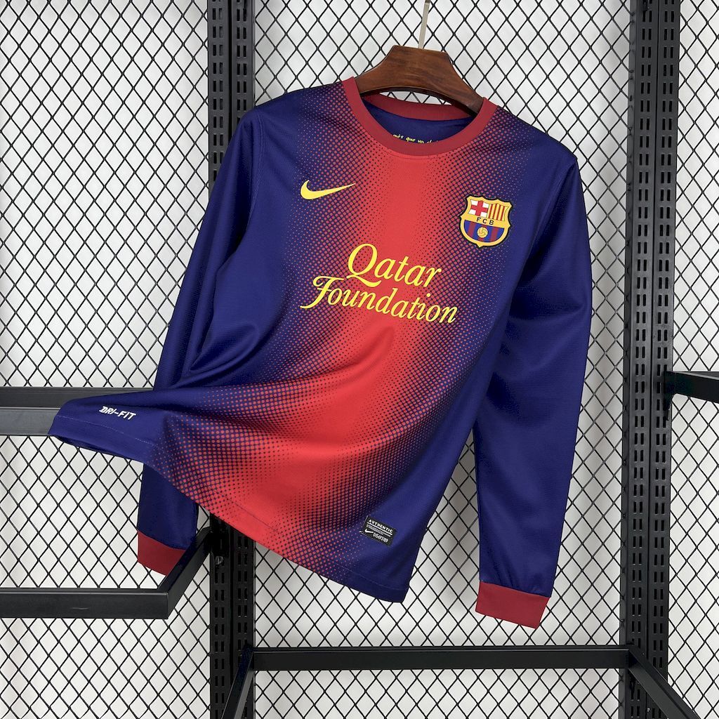 Barcelona 2012/13 Home Long Sleeve - Retro