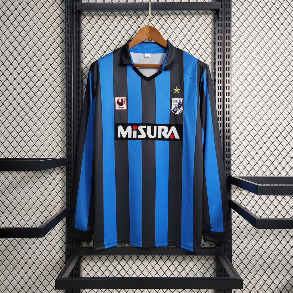 Inter Milan 1988/89 Home Long Sleeve - Retro