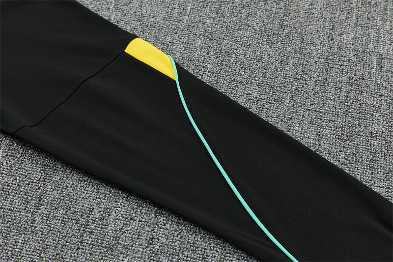 Brazil 2026/27 Black/Yellow Jordan ¼  Zip Training Set | Adult + Kids Sizes