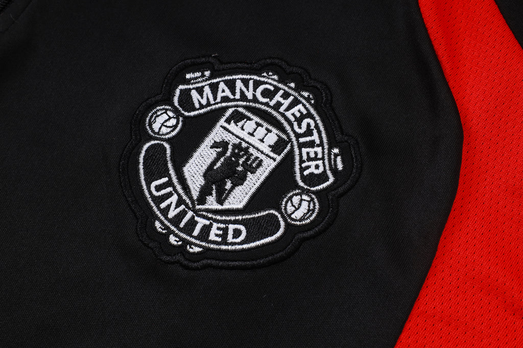 Manchester United 2026/27 Black ¼  Zip Training Set | Adult + Kids Sizes