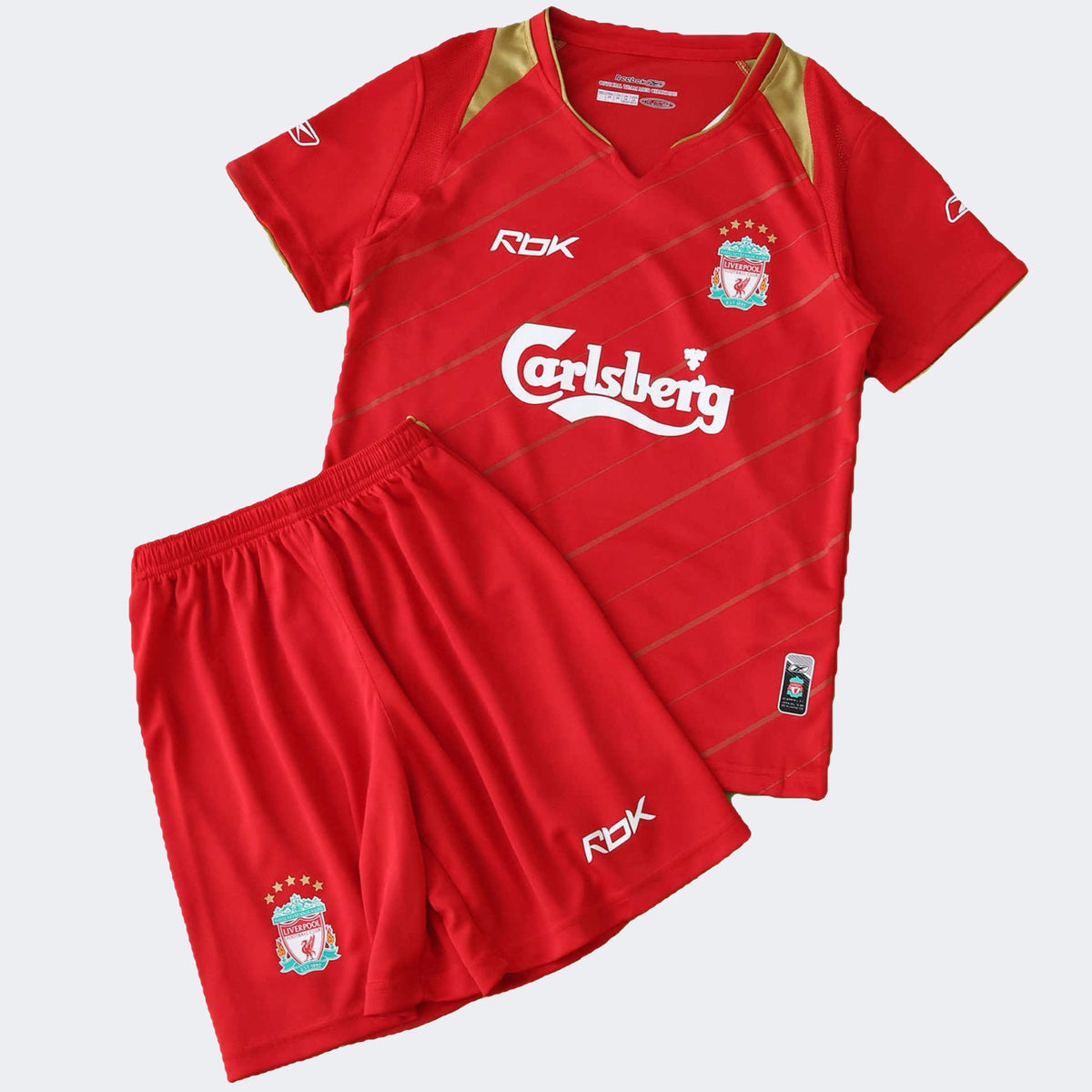 Liverpool FC 2005/06 Euro Home - Retro Kid Kit football kit - view 1