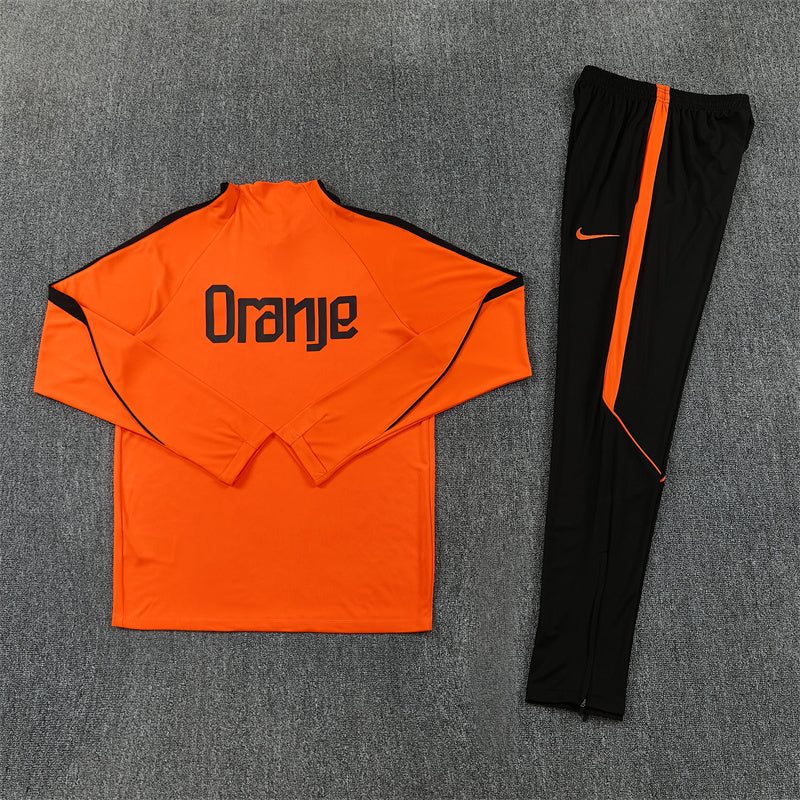 Netherlands 2026/27 Orange ¼  Zip Training Set | Adult + Kids Sizes