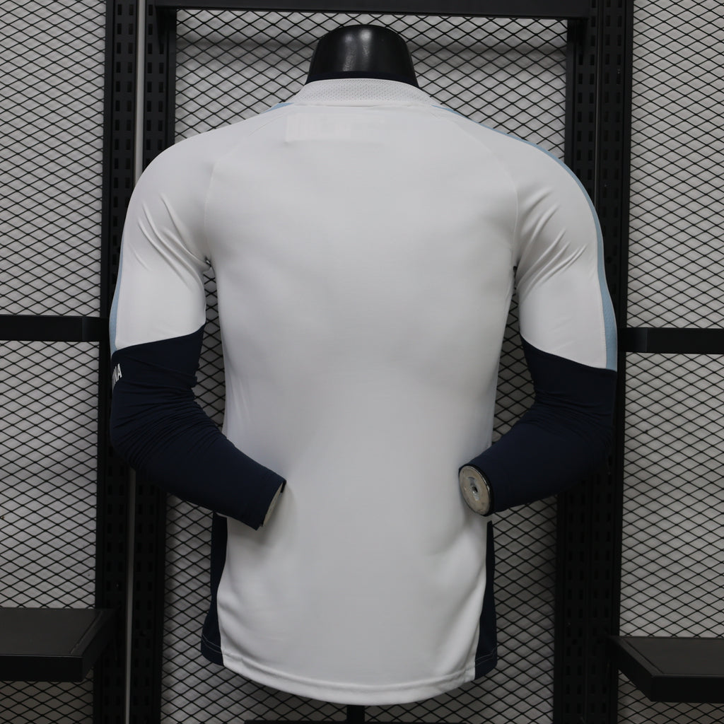 Argentina 2026 White ¼  Zip Player Version Training Top