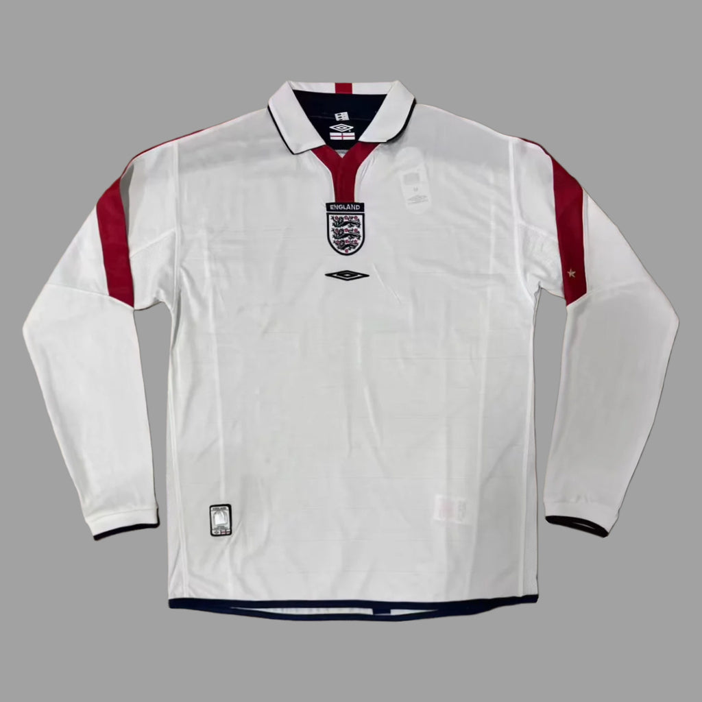 England 2004 Home Long Sleeve - Retro