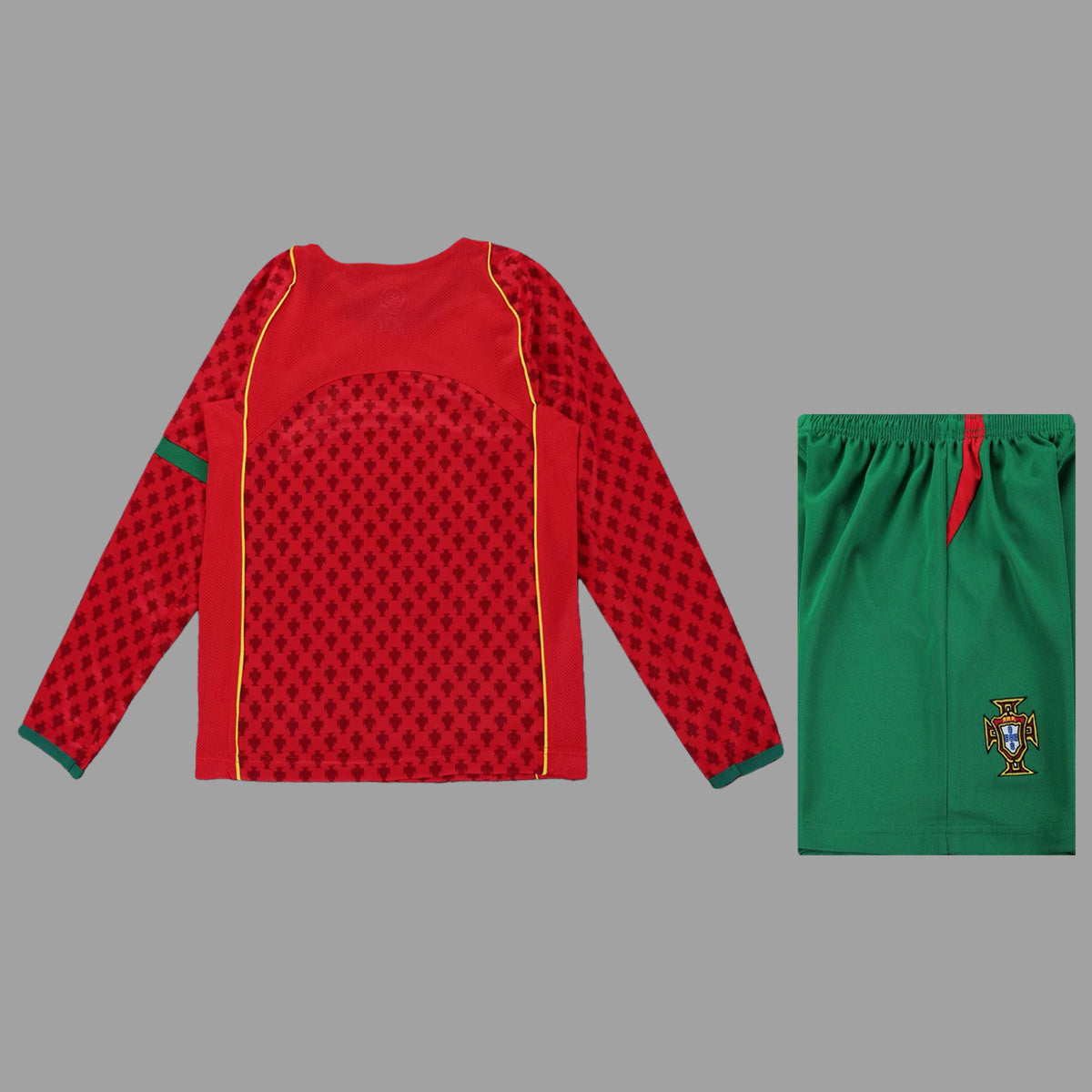 Portugal 2004 Home Long Sleeve - Retro Kid Kit