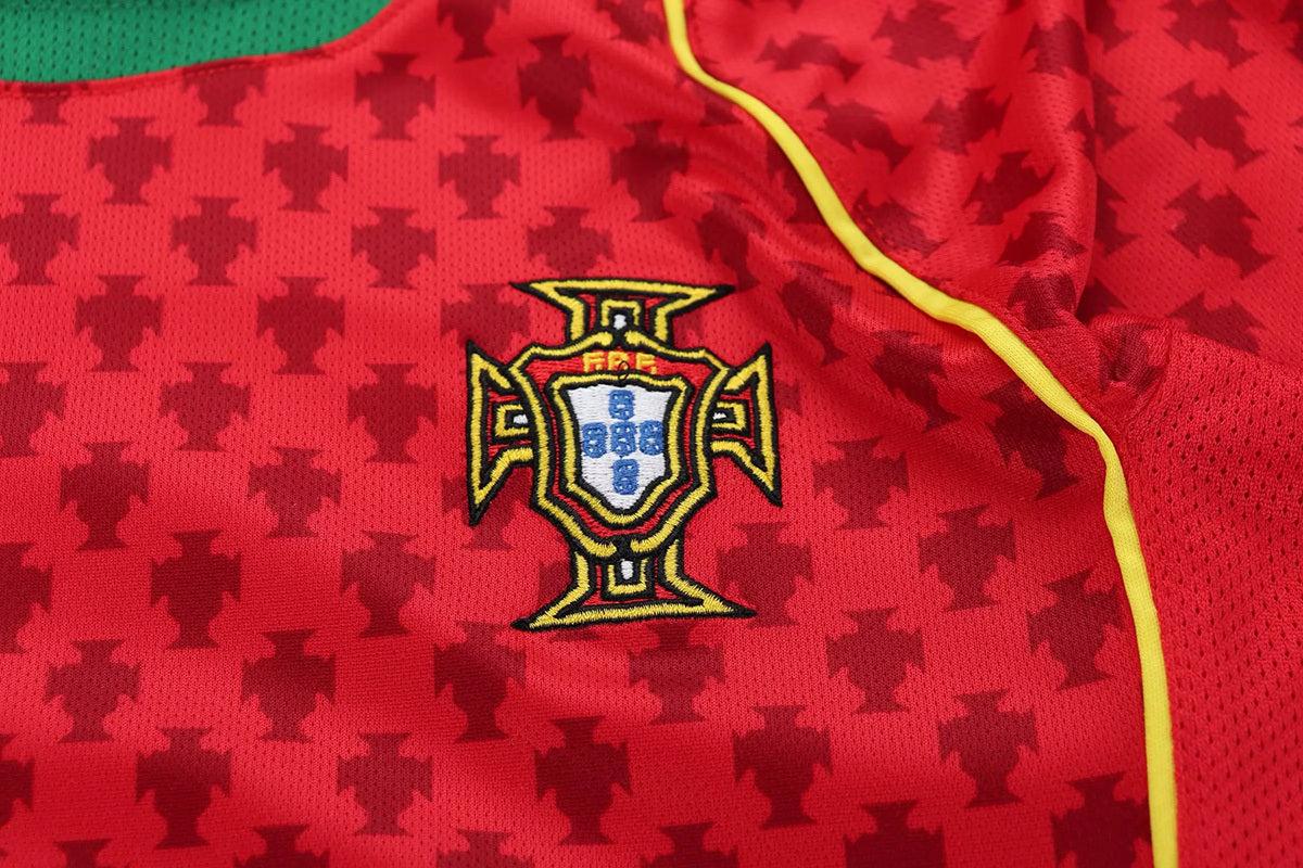 Portugal 2004 Home Long Sleeve - Retro Kid Kit