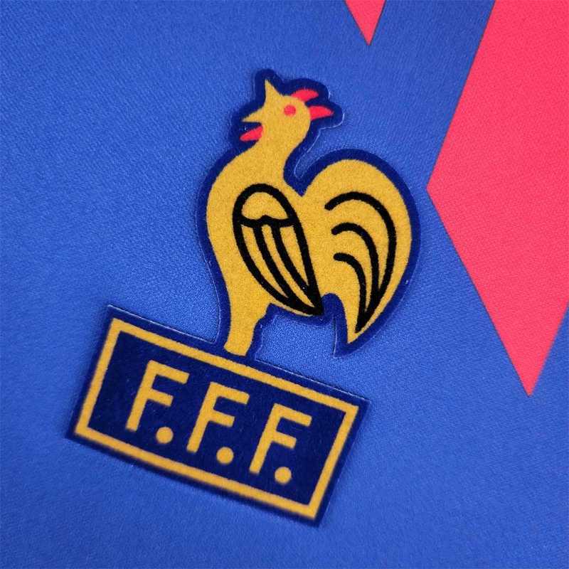 France 1988 Home Long Sleeve - Retro