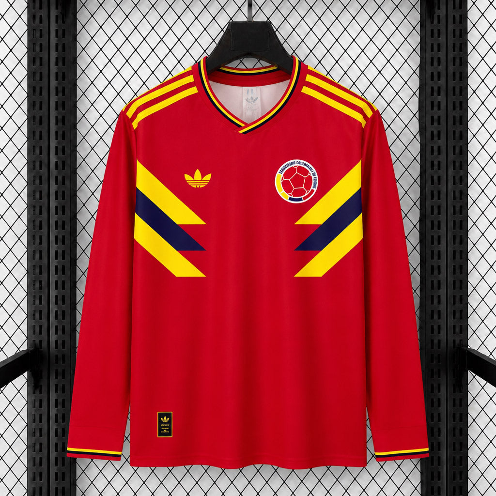 Colombia 1990 Away Long Sleeve - Retro
