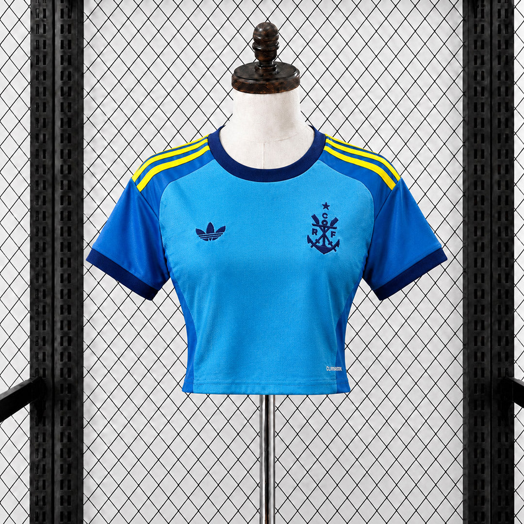 Flamengo 2026 Blue Goalkeeper Cropped - Women's Fit