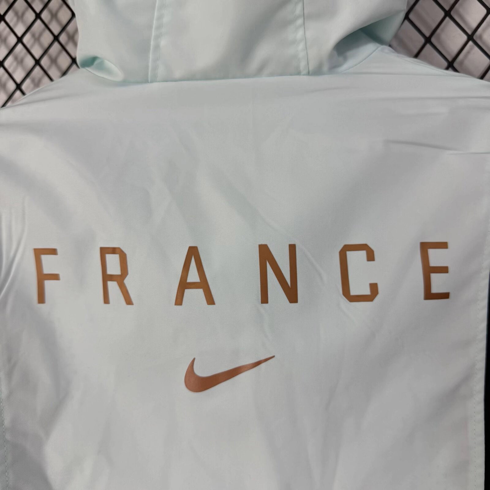 France 2026 Light Blue Hooded Windbreaker