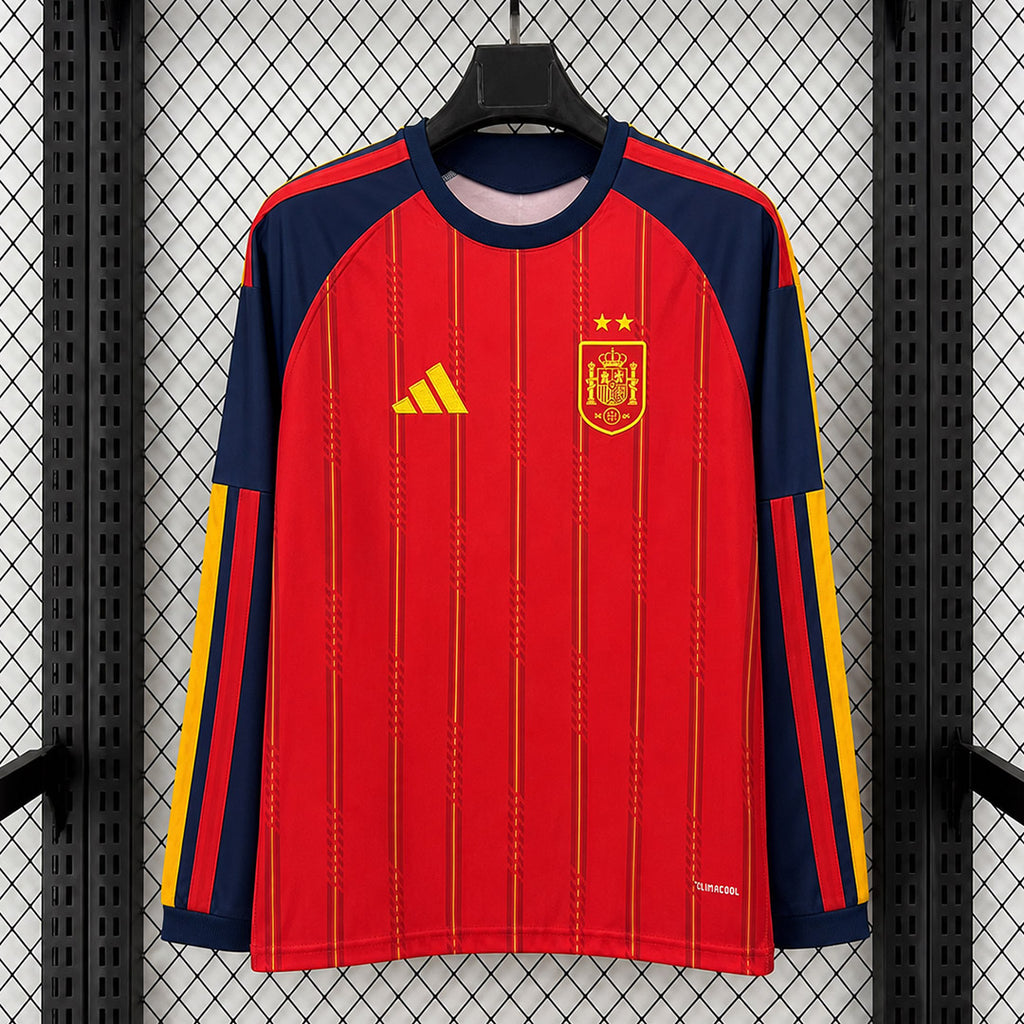Spain 2026 Home ** 2 Stars Long Sleeve - Fan Version